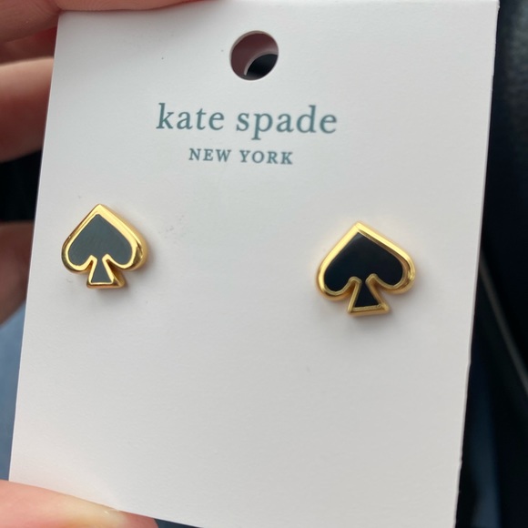 kate spade Jewelry - BNWT ♠️✨ Kate Spade Black Spade Earrings